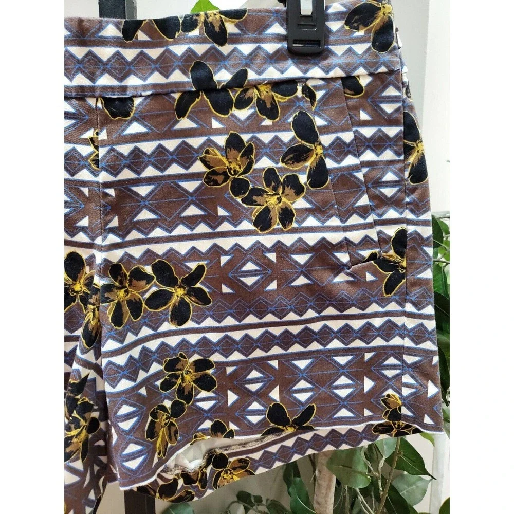 J.‎ Crew Women's Multicolor Polyester Mid Rise Casual Stretch Shorts Size 8